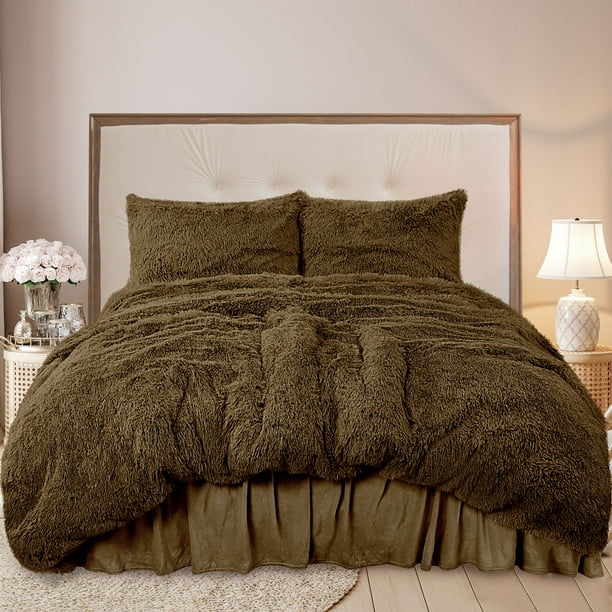 ~ CONTEMPORARY MODERN CHIC GREY WARM PLUSH COZY ULTRA SOFT COMFORTER SET Details about   NEW